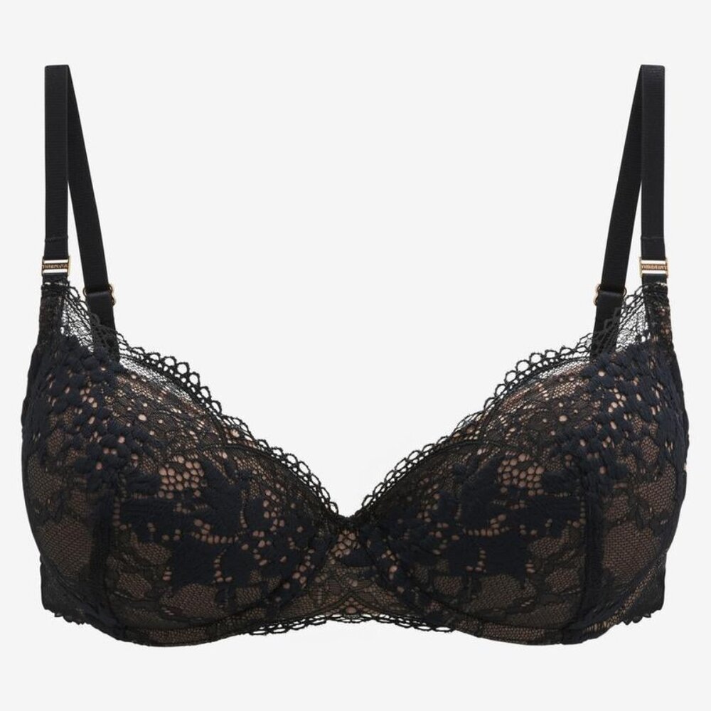 NWT ThirdLove All Day Lace T-Shirt Bra Size 34Dblack / 34D